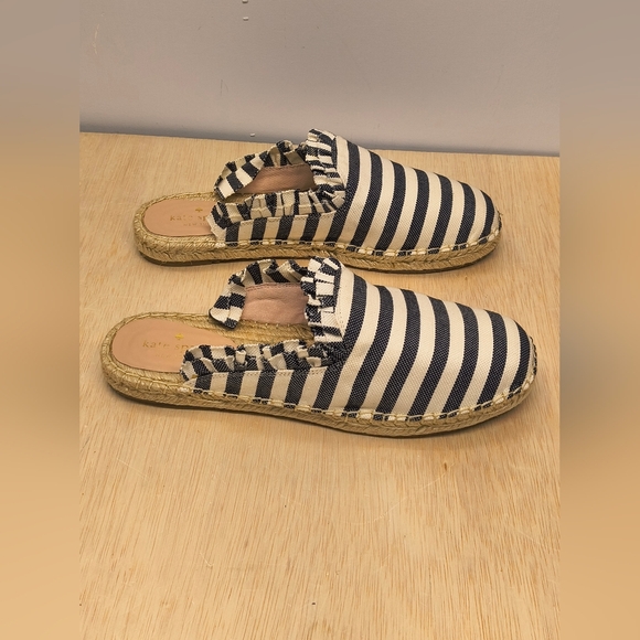 Kate Spade Laila Espadrille Mule Black/Cream Size 10M - Picture 4 of 5